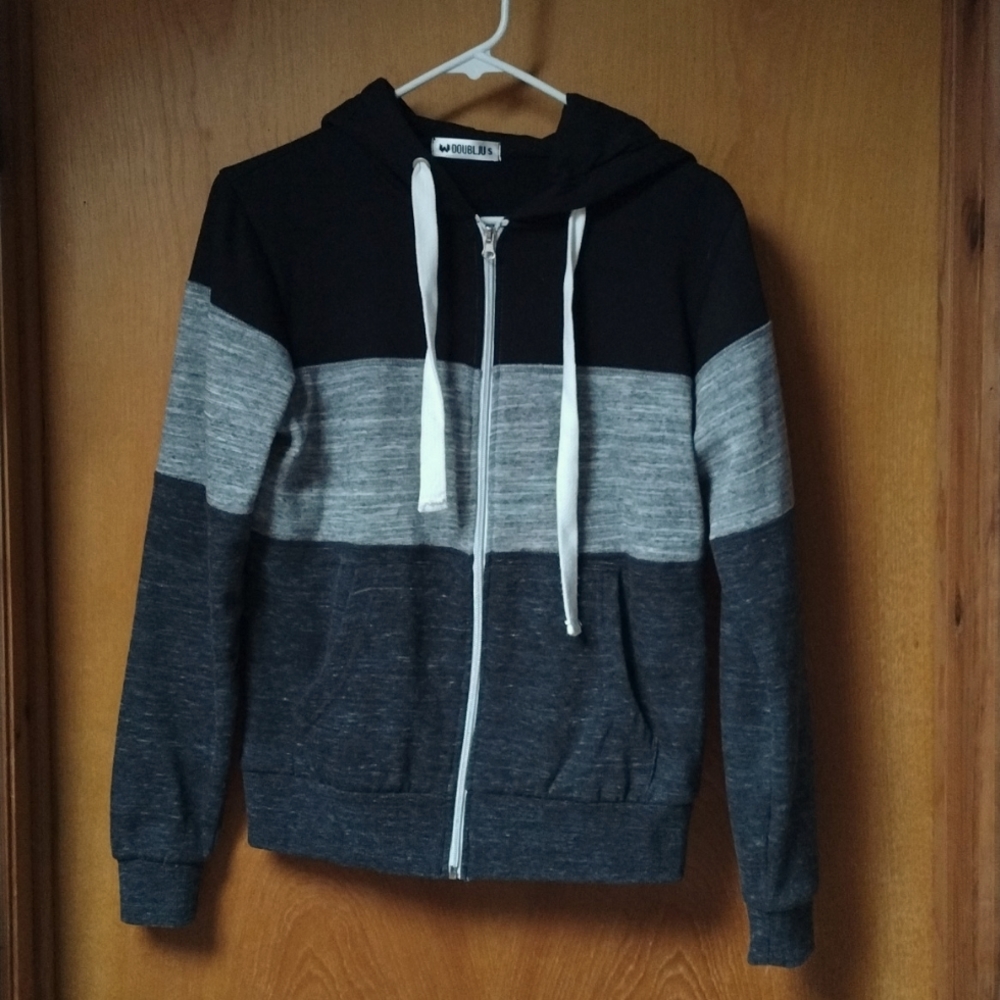 Doublju color block zip up nwot